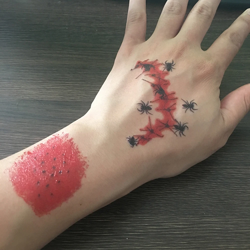 Новинка Хэллоуин водонепроницаемый имитация шрамов тату стикер игрушка