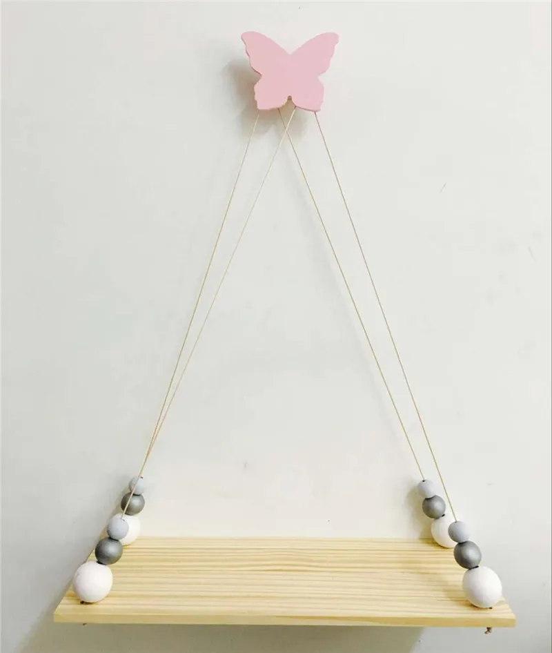 Милые облакообразные крючки деревянная вешалка для одежды Настенный декор