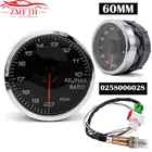 Универсальный измеритель соотношения воздуха и топлива 60 мм, 7 цветов подсветки, цифровой измеритель соотношения воздуха и топлива с узкополосным датчиком кислорода O2 0258006028