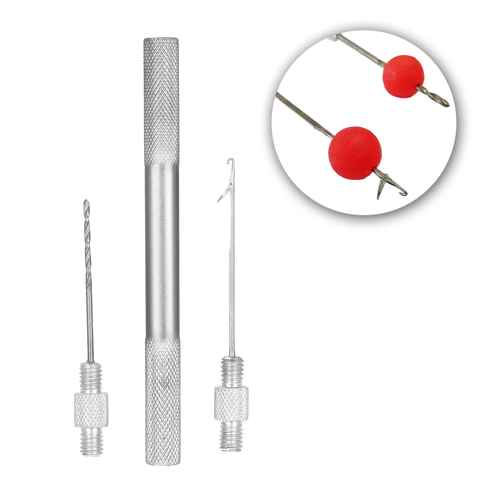 6 цветов алюминиевый сплав 2 в 1 для грубой рыбалки карпа набор игл приманки