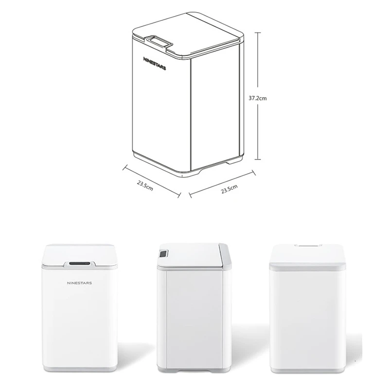 Xiaomi Ninestars 10L IPX3 Водонепроницаемый Датчик мусорного ящика Бытовая умная мусорная корзина бесконтактная мусорная корзина