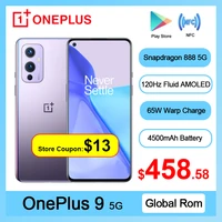 global rom oneplus 9 5g smartphone snapdragon 888 android 11 6 55 4500 mah 120hz fluid amoled nfc oneplus9 mobile phone