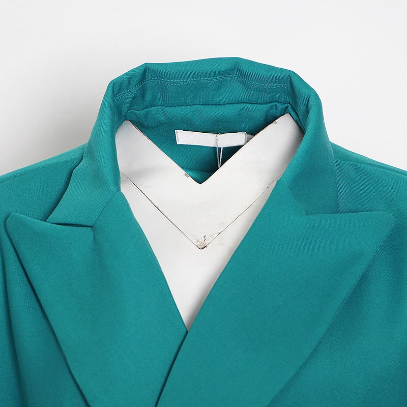 

Women Blazer Suits Double Breasted Oversize Loose Vintage Blazer+High Waist Pants