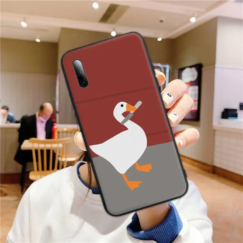 

Untitled Goose Game Interesting Duck Game Phone Case for redmi 5 plus 7A 8A 9A note 7 8T 9S Black Soft pro max nax fundas cover