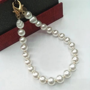 Handle Imitation Pearls Clutch Bag Strap Purse Bag Belt Wallet Belt Wrist Bag Chain Accessories For  in USA (United States)