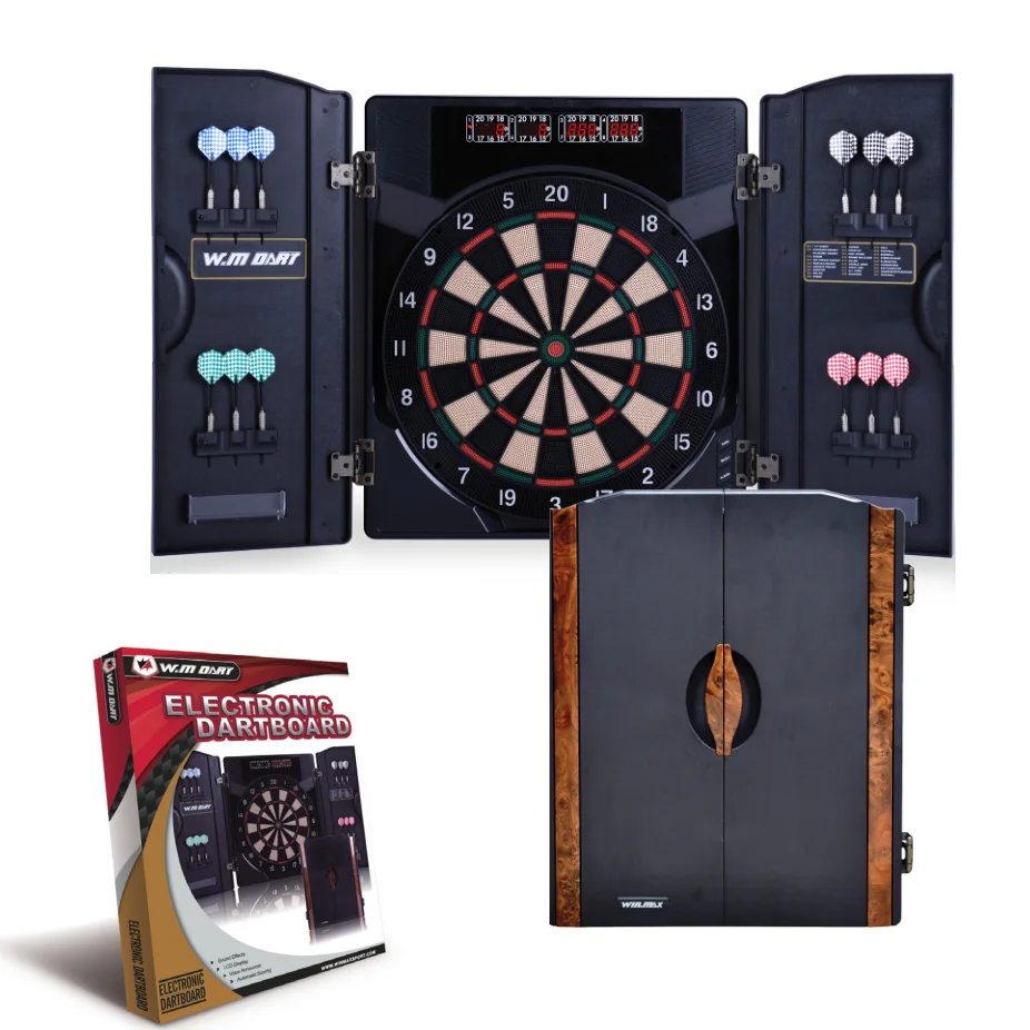 Электронный Дротика доска со шкафом для автоматического подсчета очков