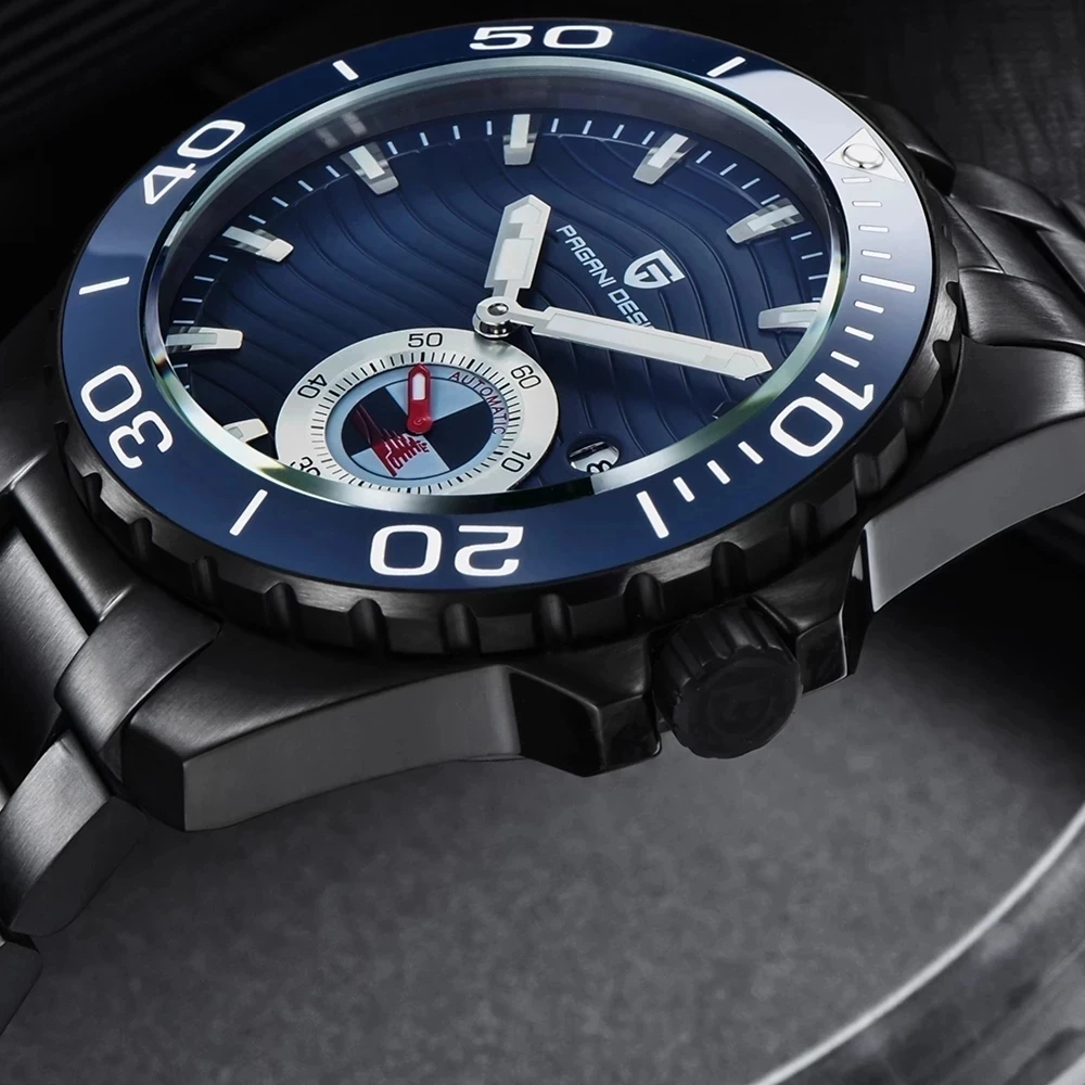 PAGANI DESIGN Luxury New Men Automatic Wristwatch Stainless Steel Mechanical Watch Top Brand Waterproof Men's Watch Reloj Hombre