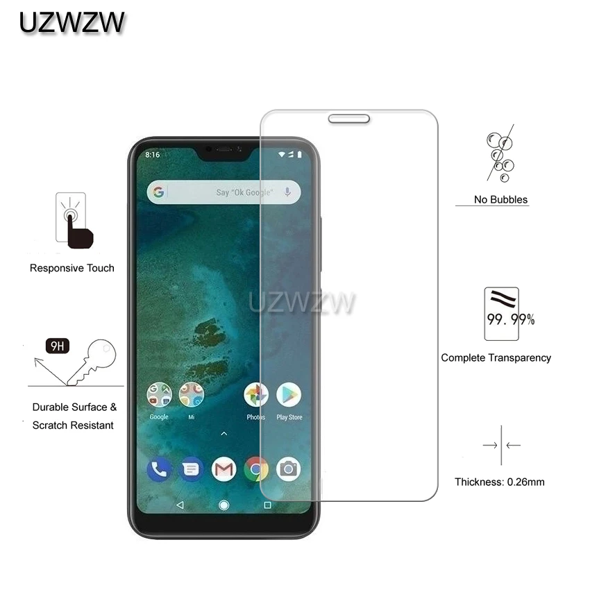 Стекло для Xiaomi Mi A2 lite закаленное стекло Защита экрана Защитное Lite|Защитные стёкла