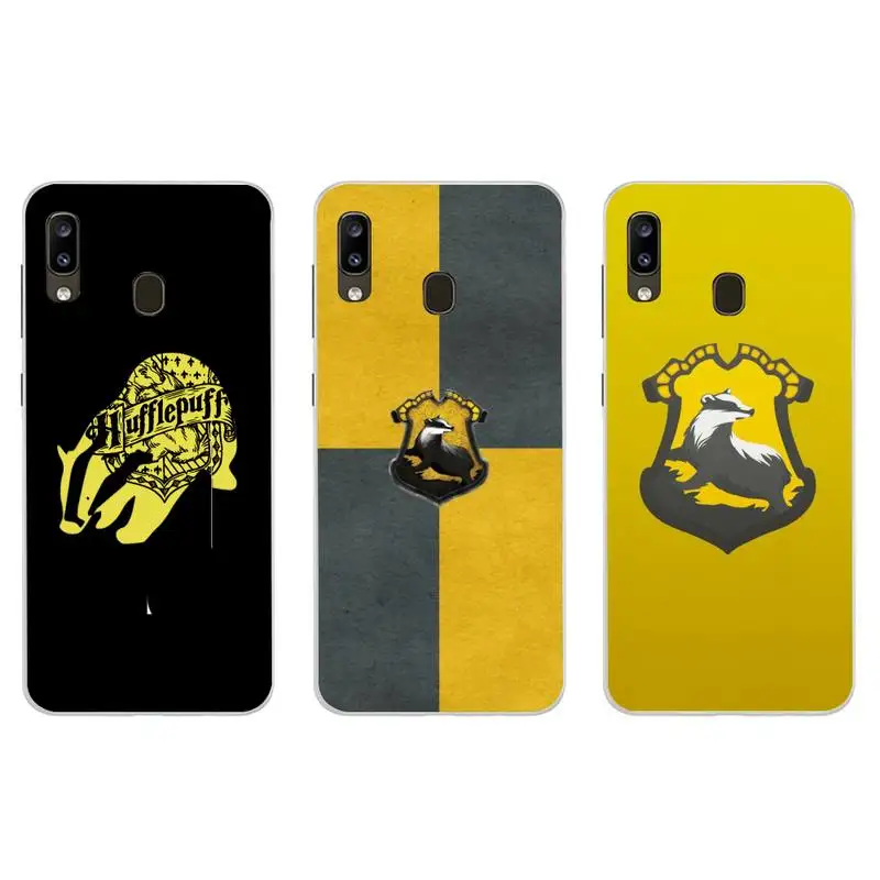 

Hufflepuff Phone Case For PC-Samsung S5 S6 S7 S8 S9 S10 S20 S21 Edge Plus E Fe Lite Cover