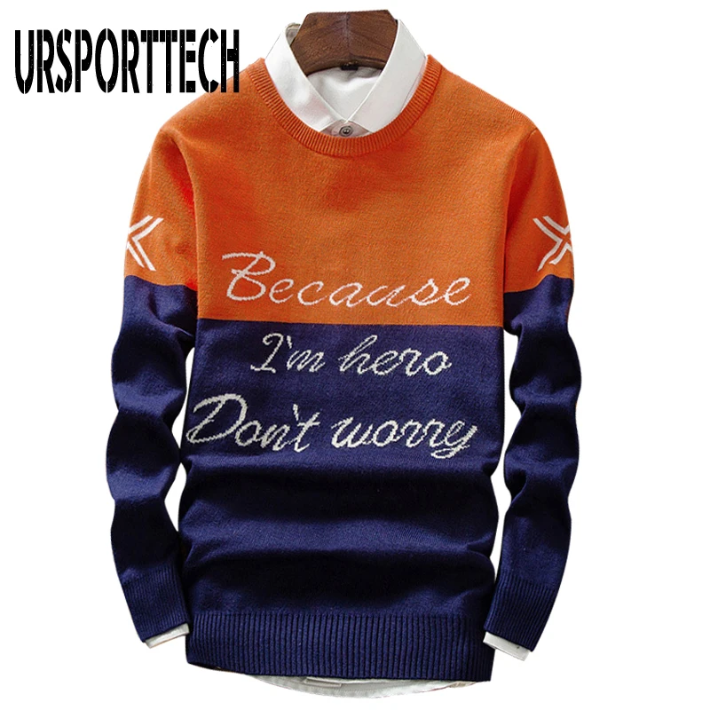 Мужской свитер URSPORTTECH новинка 2019 мужские повседневные свитера