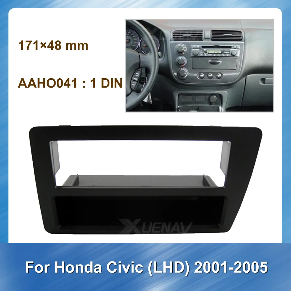Car DVD player Panel Dash Kit For HONDA Civic For HONDA 2001-2005 LHD DVD Plate Panel Frame Fascias Replacement Frame Trim Bezel