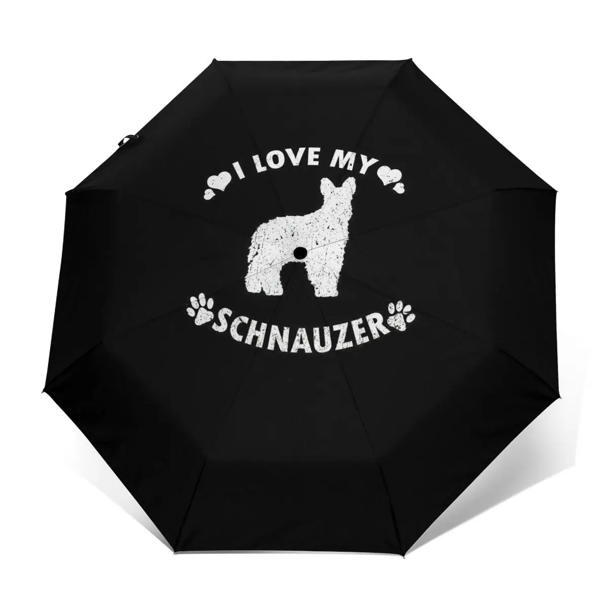 

Schnauzer Umbrella Automatic Waterproof Umbrella Aesthetic Painting Garden Lightweight Umbrella