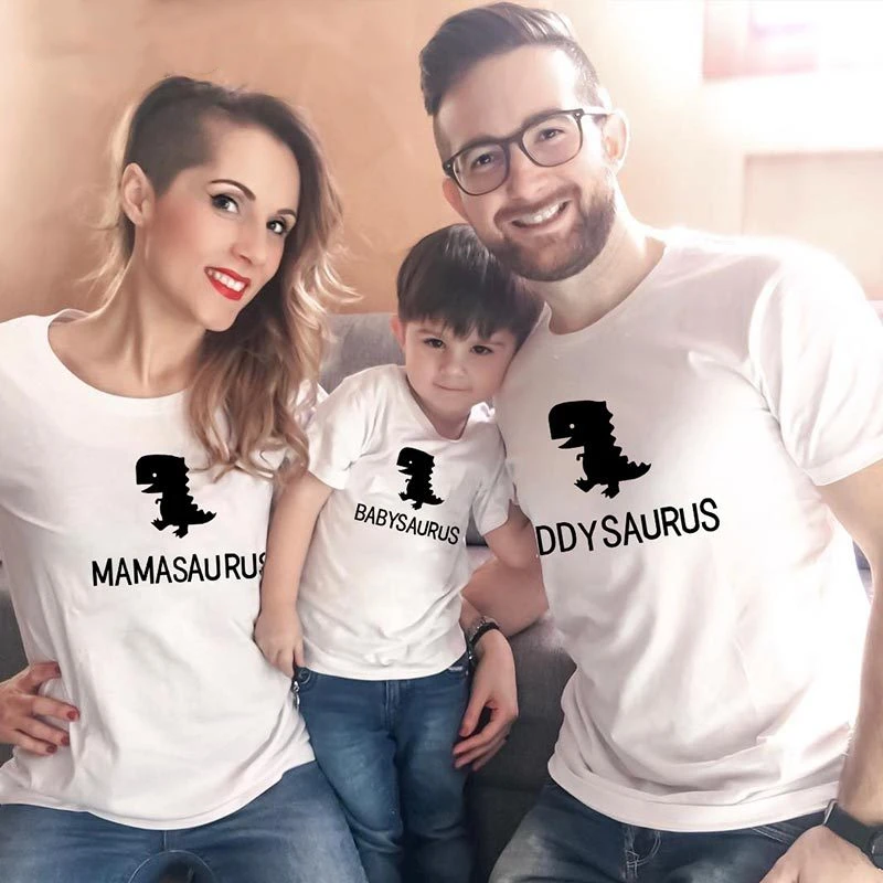 

Matching Family Outfits Daddy Mama Baby Girl Boy T Shirt Father Mother Daughter Son Kid Woman Tshirts Summer Tops Mommy And Me