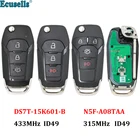34 кнопочный откидной пульт дистанционного ключа-брелок 315 МГц433 МГц  ID49 Hitag Pro для Ford Fusion N5F-A08TAA GALAXY MONDEO Mk2 Fiesta