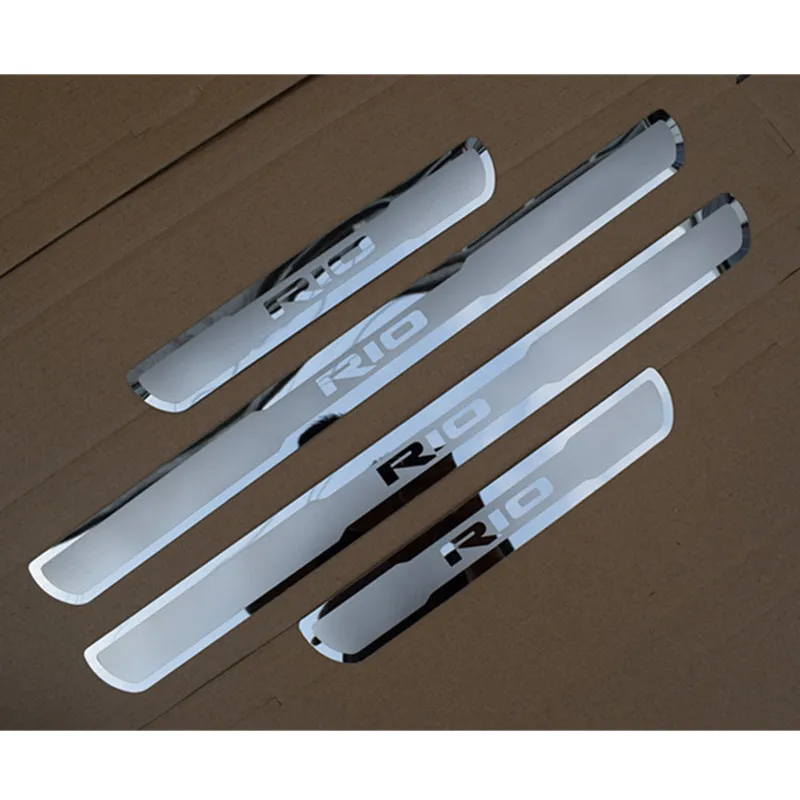 Наклейка на дверной порог RIO Накладка из нержавеющей стали для европейской Kia Rio