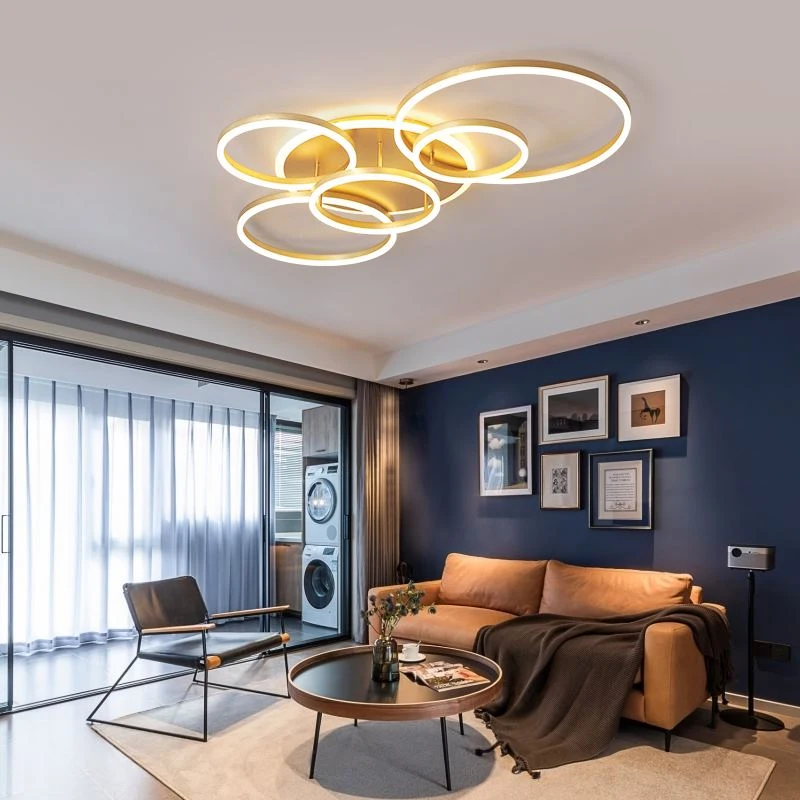 

Modern Home Decor Chandeliers Living Room Decoration Light Fixtures Bedroom Gold Chandelier Dimmable Indoor Led Lighting Lamp