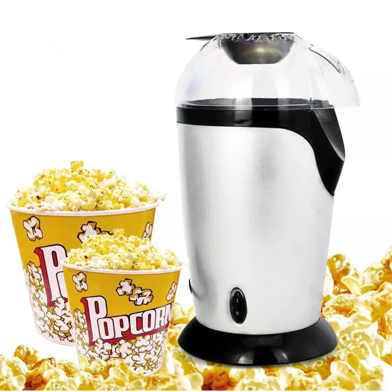 

220V EU Electric Corn Popcorn Maker Household Automatic Mini Hot Air Popcorn Making Machine DIY Corn Popper Children Gift