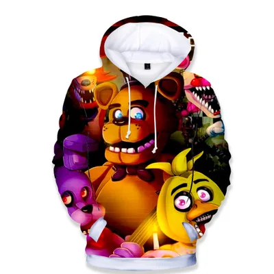 FNAF 3d косплей костюм толстовка с капюшоном верхняя одежда свитер пальто