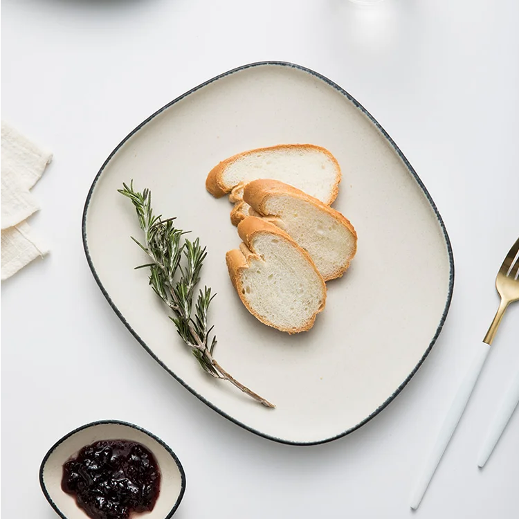 

Solid Color Dinner Plates Simply Luxury Dessert Dinner Plates Creative Restaurant Supplies Platos De Cena Tableware DI50CP