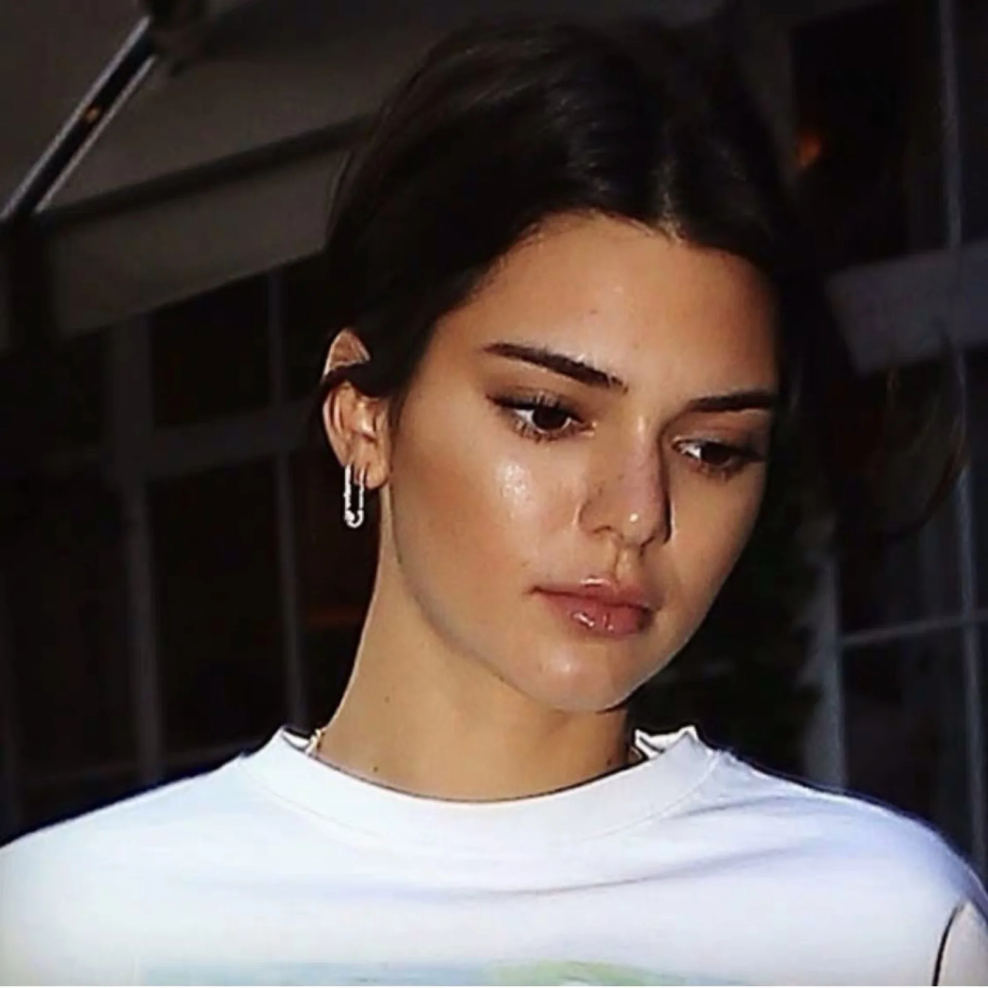 

Pin earrings punk style 925 paper clip earrings ins fashion jewelry 2021 popular models