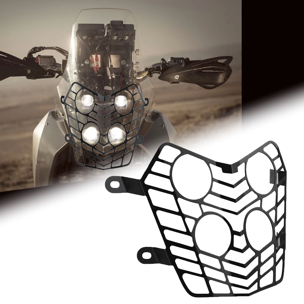 

Защита для фары мотоцикла YAMAHA XTZ700 Tenere, защитный гриль XTZ 700 2019 2020 2021, аксессуары из нержавеющей стали 2019-2021
