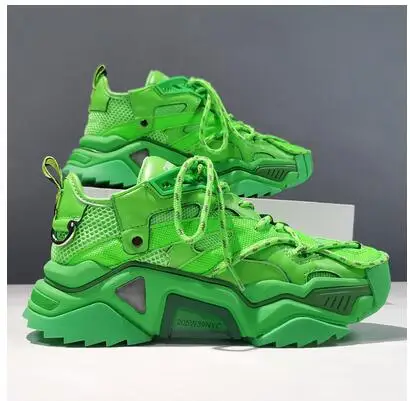 Кроссовки из натуральной кожи светоотражающие дышащие ручной работы | Обувь