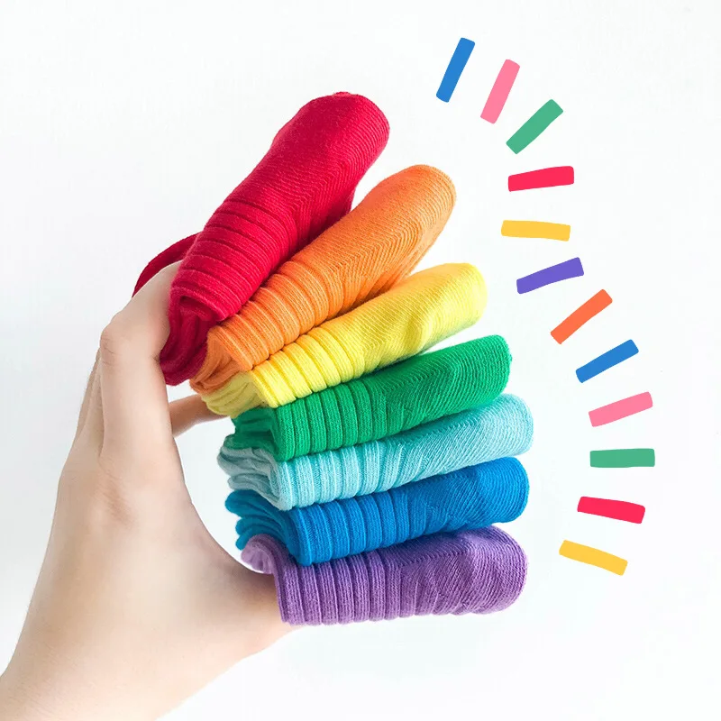 

Spring Summer children's socks Mesh Cotton Socks for a boy Solid color socks for children Girls Sport Socks WMS014