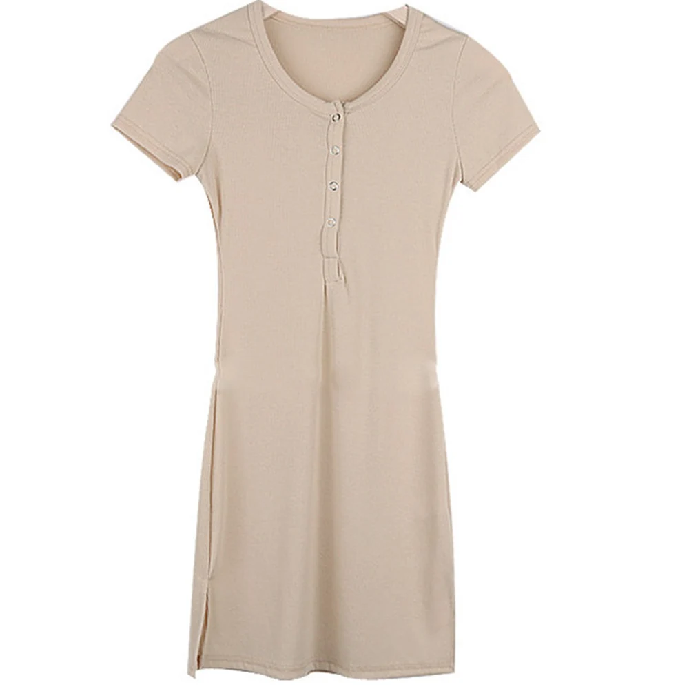 Соблазнительное платье весна-лето 2020 облегающие однотонные платья для