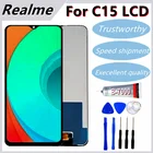 Оригинальный ЖК-дисплей 6,5 дюйма для Realme C15 RMX2180, сенсорный экран в сборе с рамкой