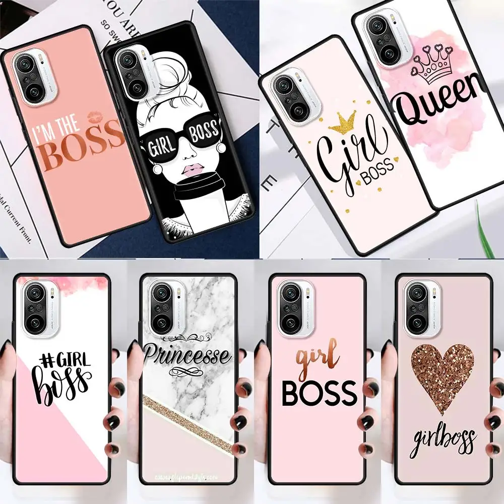 

Phone Capas for Xiaomi Redmi Note 9S 9 8 7 8T 10 9C 9A 7A 6A 8A 6 K40 Pro Soft Silicone Case Cover Boss Girl Queen
