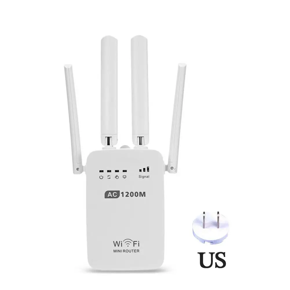 Wavlink 300/1200M wifi повторитель/маршрутизатор/точка доступа беспроводной Wi-Fi расширитель диапазона wifi усилитель сигнала с внешними антеннами - Цвет: 1200m white