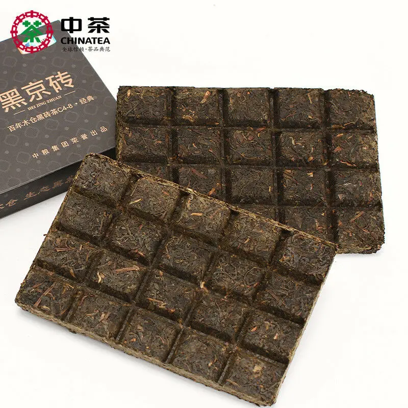 HEI JIN ZHUAN * деревянный дом века китайский Hunna Anhua Темный чай 200 г кирпичный C4