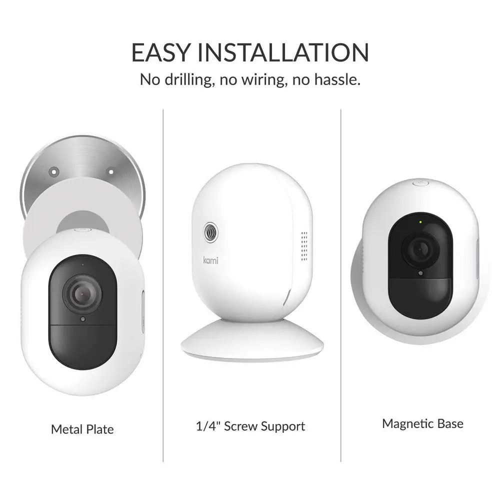 YI Kami 1080P Wireless Home Camera Kit Outdoor Battery Security with IP65 Motion Detection Night Vision | Безопасность и защита