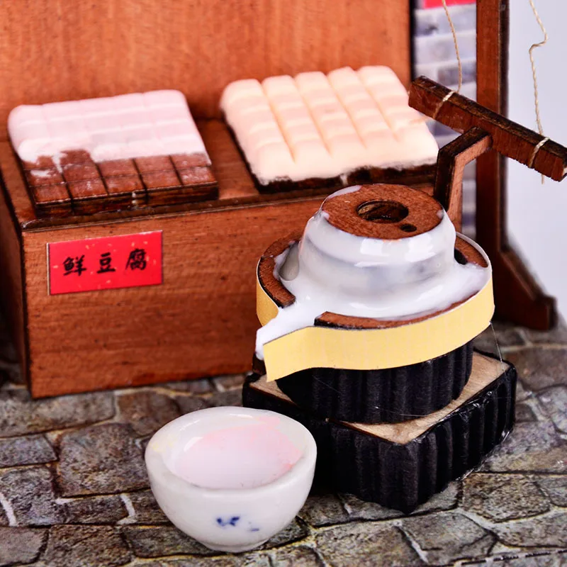 Кукольный домик сделай сам в китайском стиле старинное здание вилла магазинная