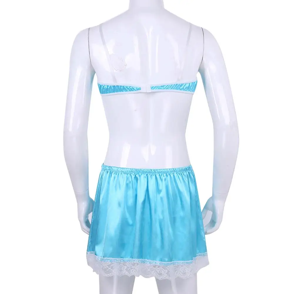 Мужское нижнее белье Sissy комплект мужское для геев костюм бюстгальтер топ с