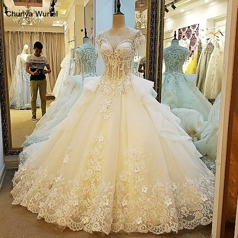 LS23566 свадебное платьешампанское платье с коротким рукавом бальное смотреть