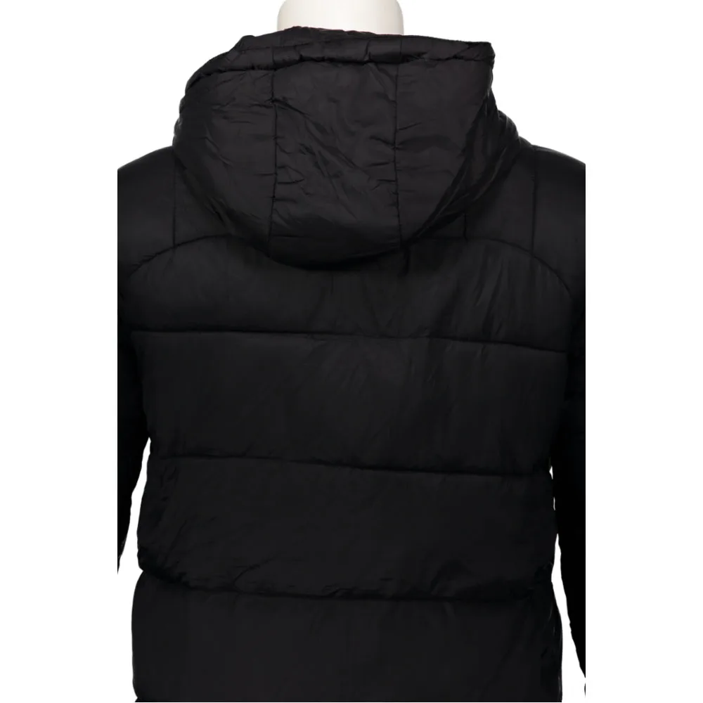 

Down Jacket With Hooded For Women Plus Size 3xl Park Sweater Coat Retro Black Top Loose Fashion Winter Basic Padded Parkas Coats