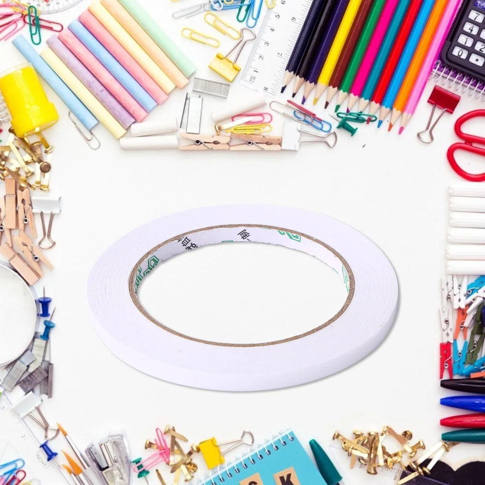 

24.7m High-viscosity Tape Double-Sided Adhesive Tape White Powerful Strong Adhesive for Photography Scrapbooking Arts Crafts DIY