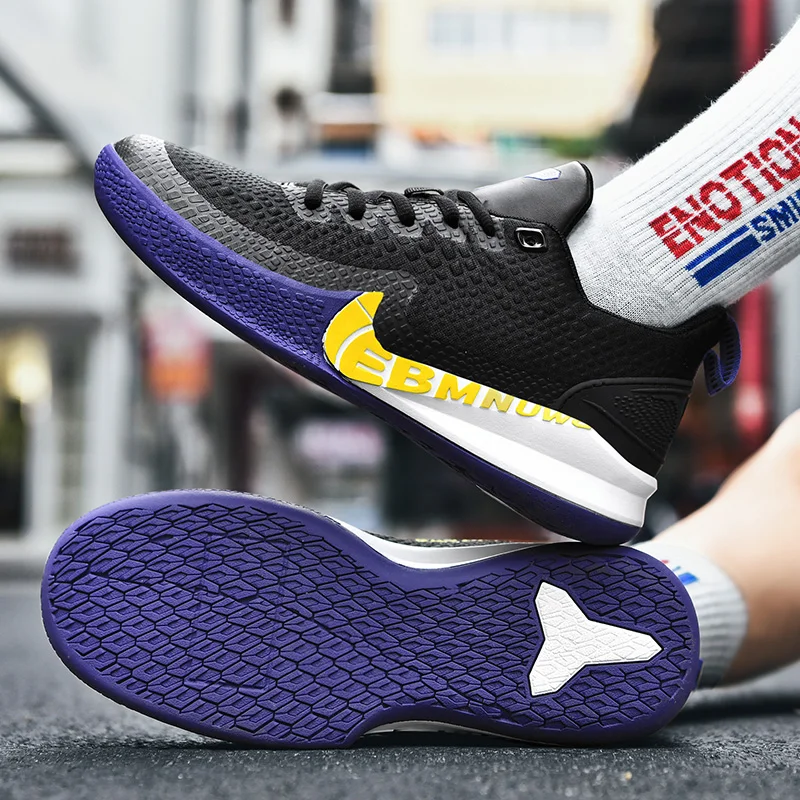 

New Breathable Male Shoes Sports Men Basket Sneakers Air Basketball Shoes Trainers Mens Homme Sport Slip Shoes Big Size 46