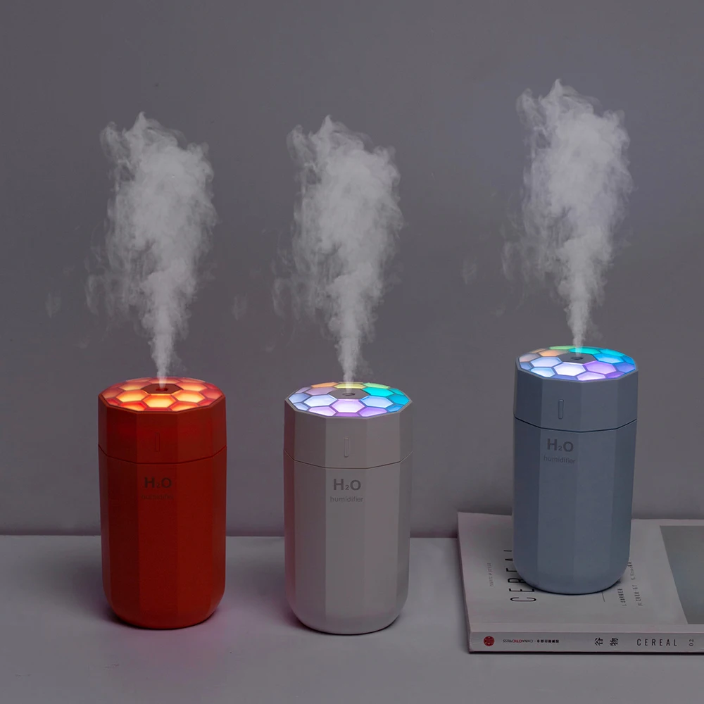 

Innovative products 2020 aroma therapy 350ML portable car humidifier difusor de aceite esencial & honeycomb car air purifier