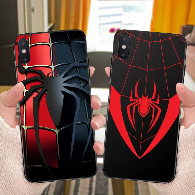 Disney Marvel Spiderman Phone Case for Iphone 8 Plus 11 PRO Xs MAX Xr X 7 2 6 S SE Cartoons Frosted Soft Shell | Дом и сад