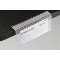 plastic pvc l data strips adhesive tape mechandise price tag display shelf talker sign label card holder supermarket rack 50pcs