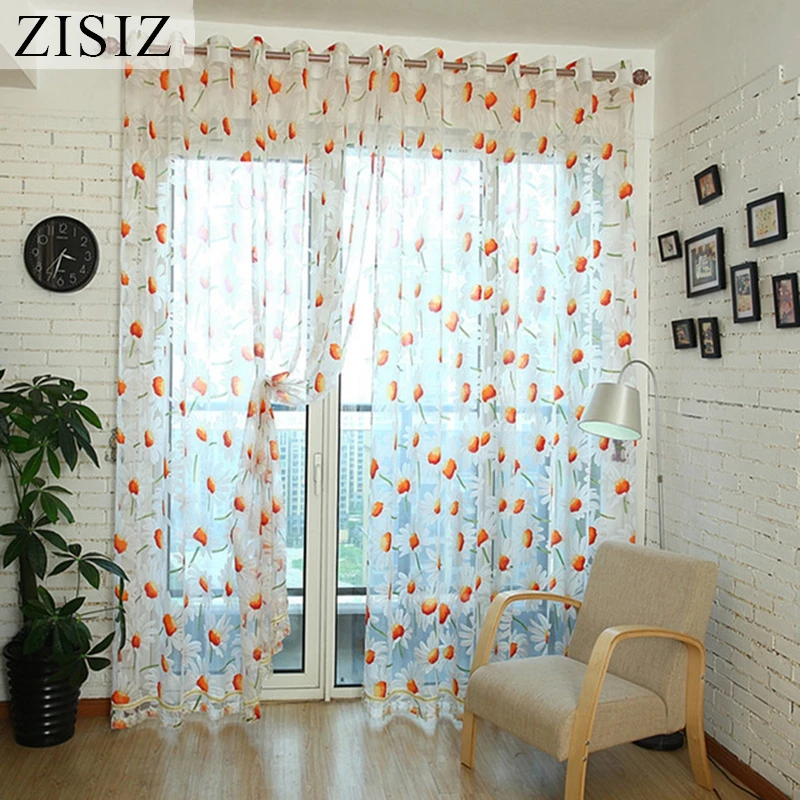 Современные тюлевые занавески ZISIZ для гостиной спальни кухни прозрачные