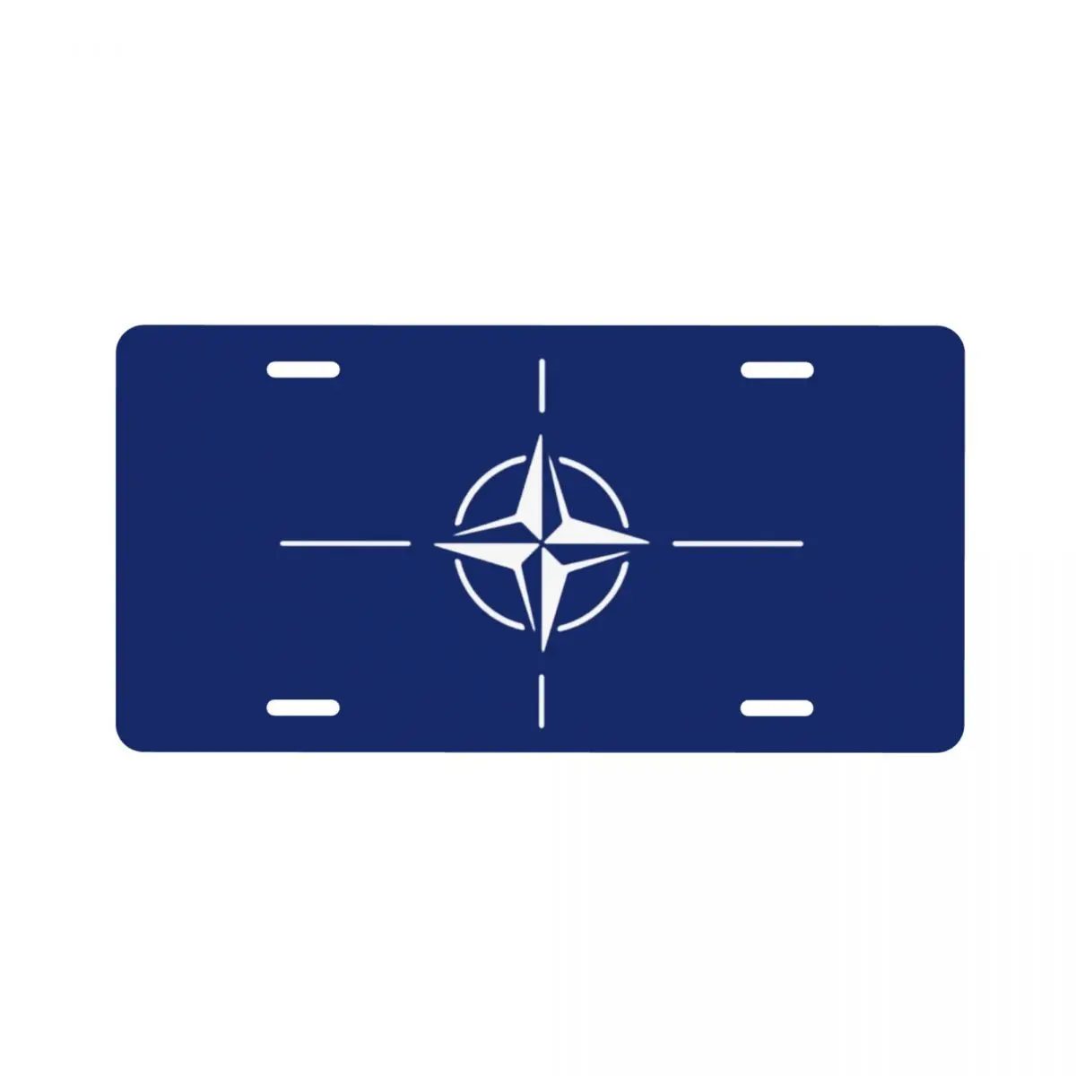 

North Atlantic Treaty Organization NATO Pattern car license plate decoration 15cmX30cm