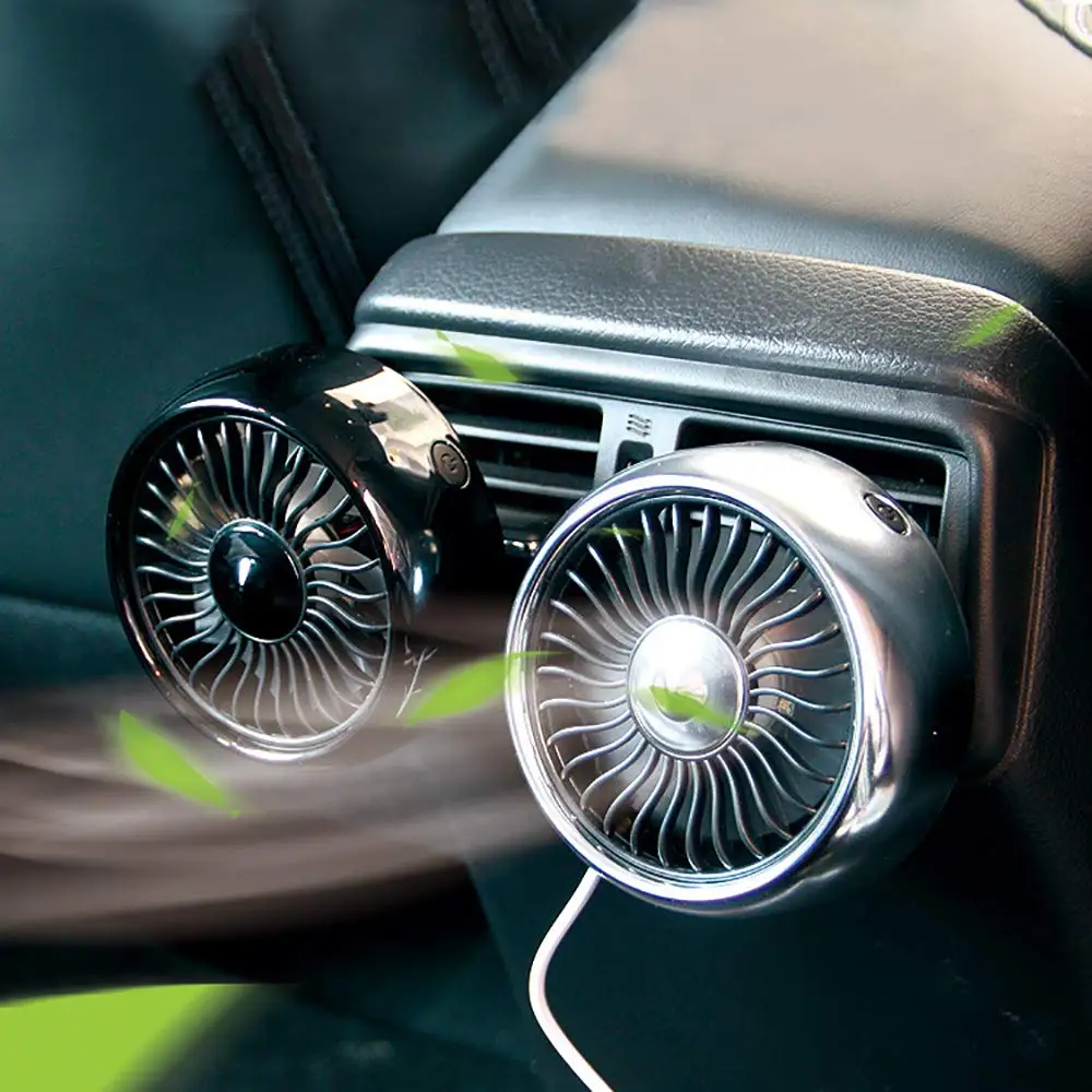 12V/24V мини Электрический автомобильный вентилятор с низким Шум Кондиционер 360