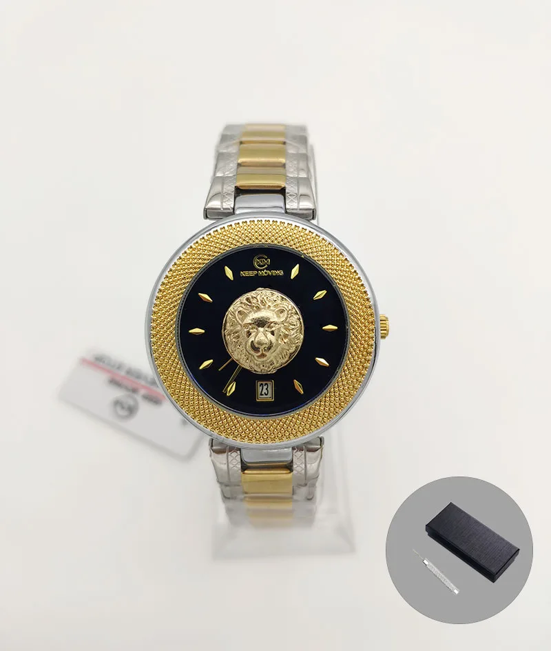 W Two tone black Топ Роскошные модные брендовые элегантные женские часы Кварцевые водонепроницаемые наручные часы с календарем женские часы relogio feminino подарок - Цвет: W Two tone black