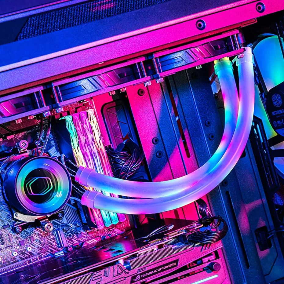 

Cooler Master A1-12MM/10MM Water CPU Raditor Cooling Tube Argb Sync Diy Decorate Cover Luminous Sleeve Kit