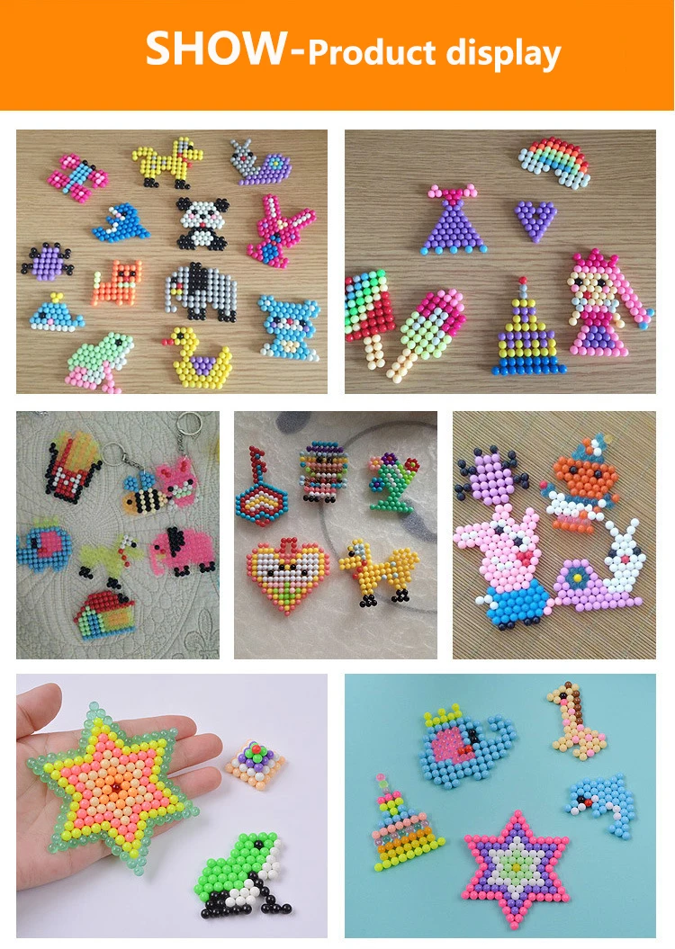 DIY липкие водные Волшебные бусины, наборы игрушек для детей, набор формы в виде животного, ручная работа, 3D бусины, Обучающие головоломки, игрушки для детей