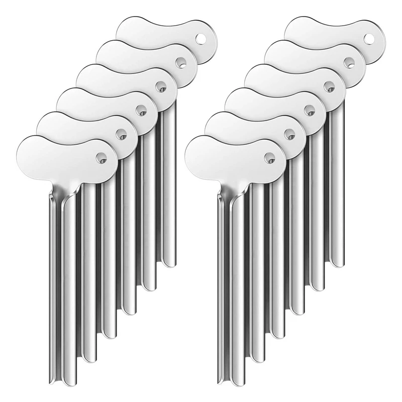 

Retail 12 Metal Tube Squeezer Toothpaste Squeezer Metal Tube Roller Paint Squeeze Gadget