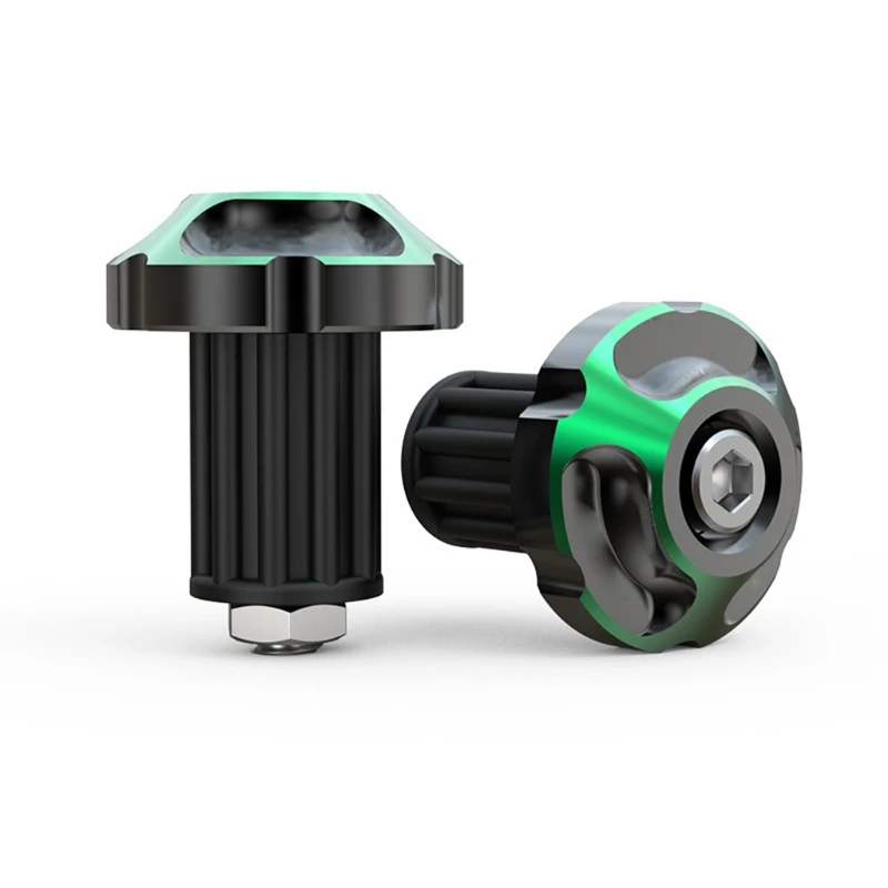 

1Pair Handle Bar Ends Grips Motorcycle Handlebar Counterweight Plug Slider Aluminum Alloy Grip Handlebar Bar End Plugs